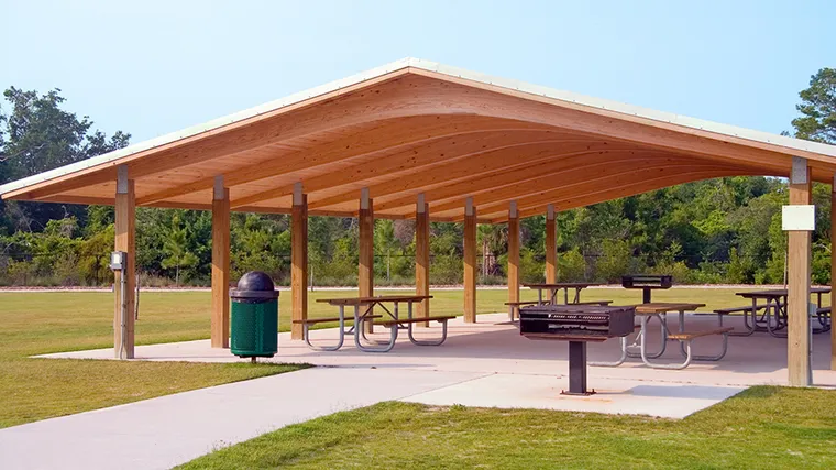Picture of park picnic pavilion.
